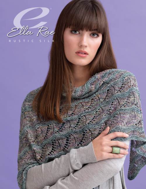 Madelyn Shawl with Rustic Silk from Ella Rae